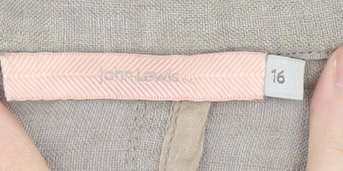 John Lewis Women’s Beige Linen Blazer Size 16