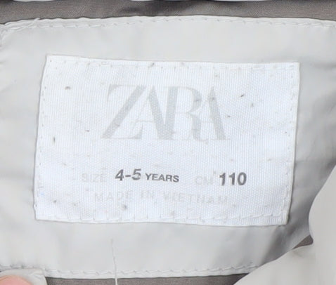 Additional view of Zara girls’ beige puffer jacket 4-5 years