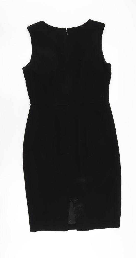 Hobbs Black Sleeveless Dress, Size 10 - Women's