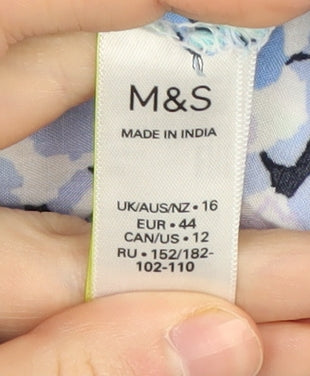 Marks and Spencer Women's Multicoloured Off the Shoulder Dress