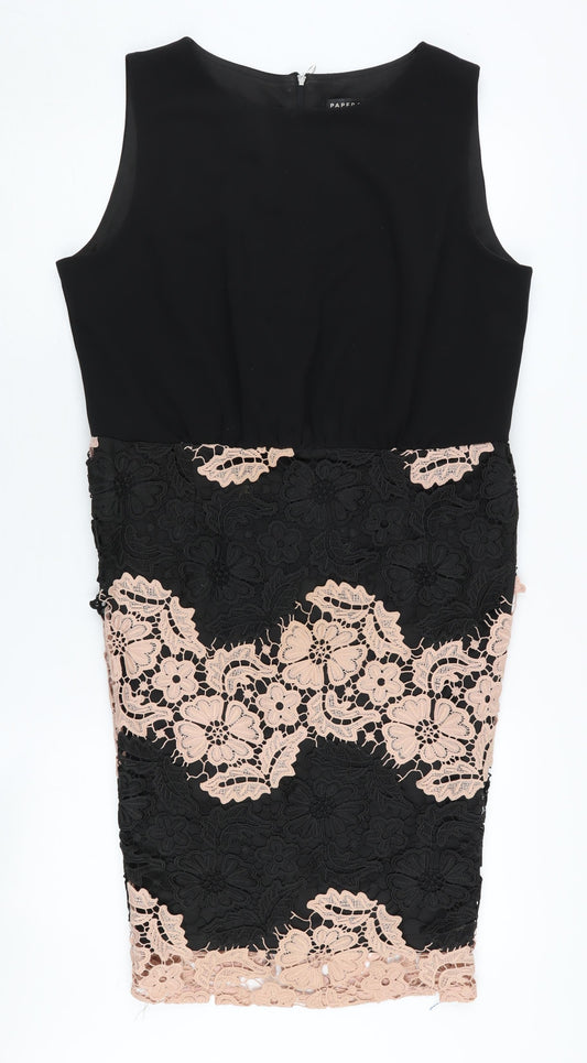 Paper Dolls Women's Black Sheath Dress Size 16