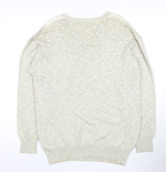 St Michael Men's Beige V-Neck Pullover Jumper M