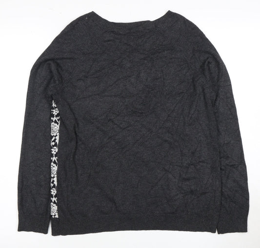 Womens UK Size 12 Marks and Spencer Black Pullover Jumper