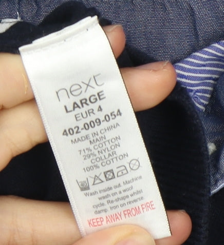 Next Men's Black V-Neck Pullover Jumper, Large