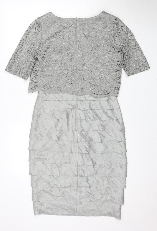 Marks and Spencer Women's Grey Pencil Dress, Size 12