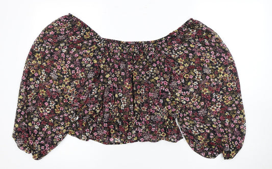 Womens UK Size 8 MNG Multicoloured Basic Blouse