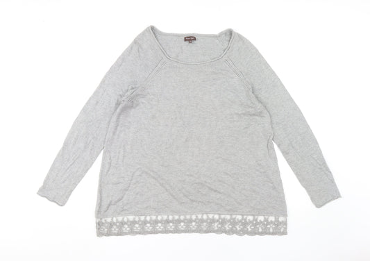 Phase Eight Women's Grey Pullover Jumper Size 14