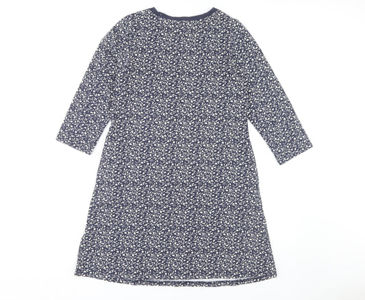 Joules Women's Blue Floral A-Line Dress Size 8