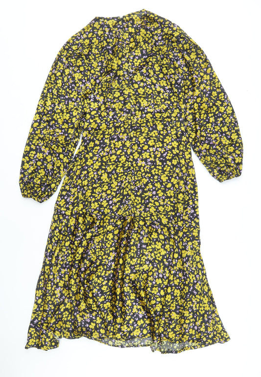 QED London Women’s Multicoloured Floral Dress Size 8