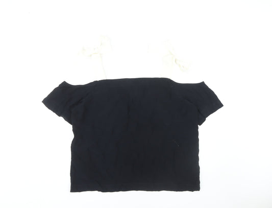 Womens UK Size 16 Mint Velvet Black Camisole Blouse