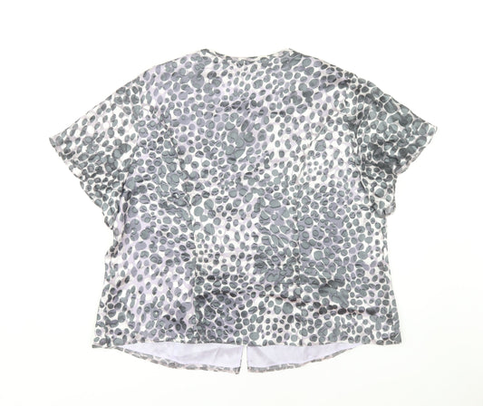 Womens UK Size 22 Eastex Grey Basic Blouse