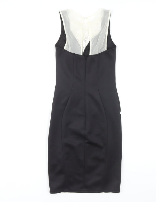 Lipsy London Women's Black Bodycon Dress Size 6