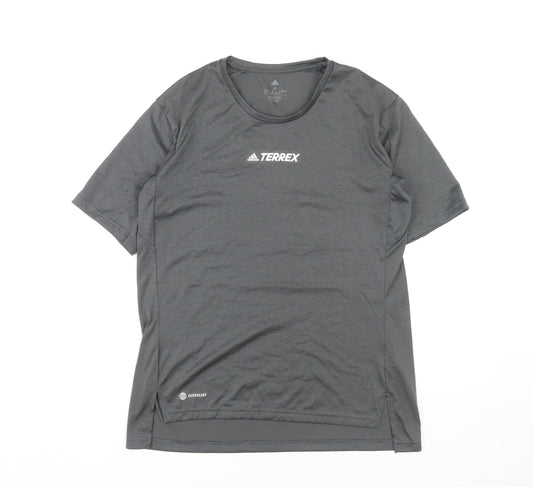 Womens UK Size M adidas Grey Gym & Training Running & Jogging T-Shirt