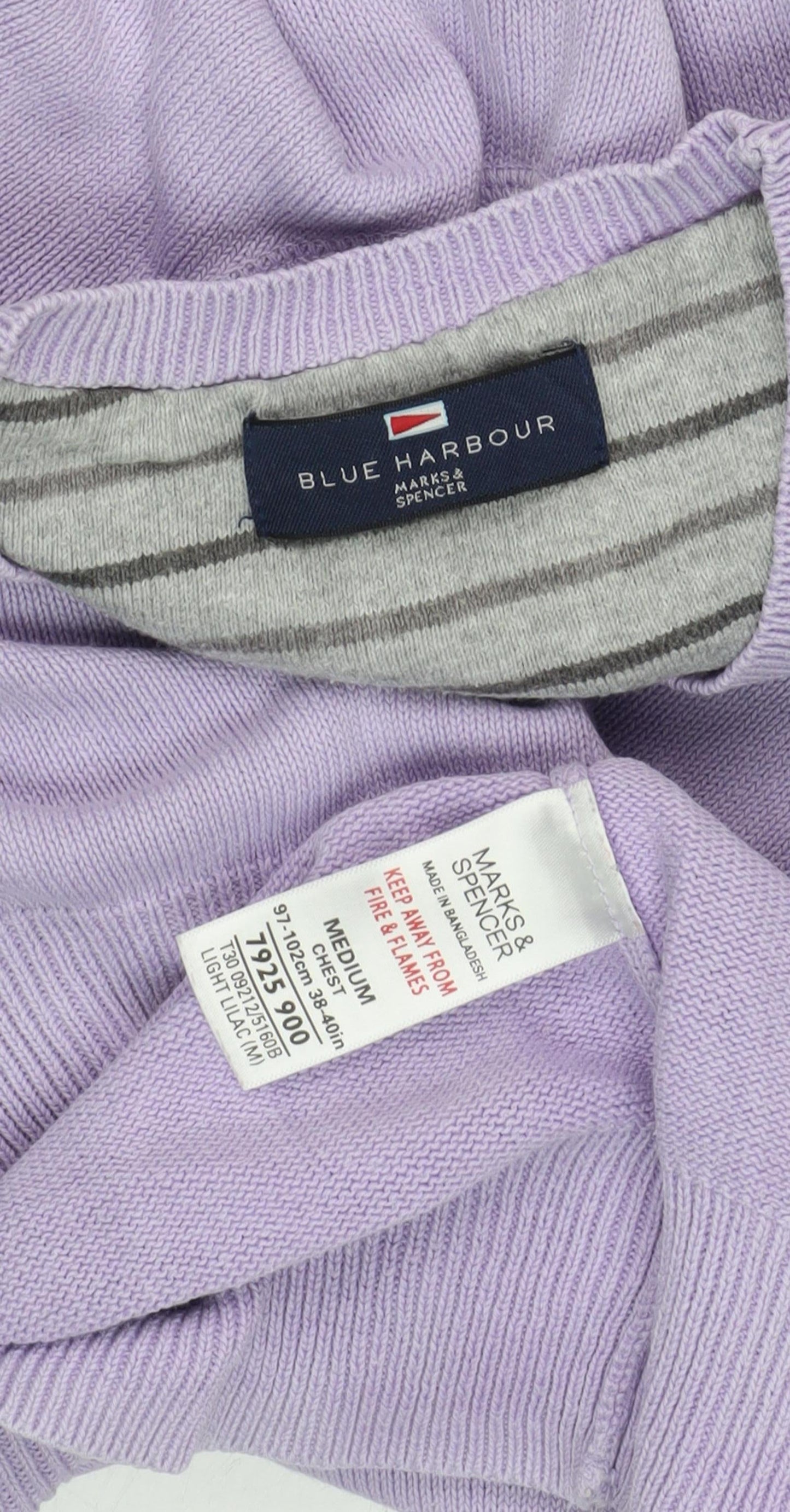 Womens UK Size M Marks and Spencer Purple Pullover Jumper