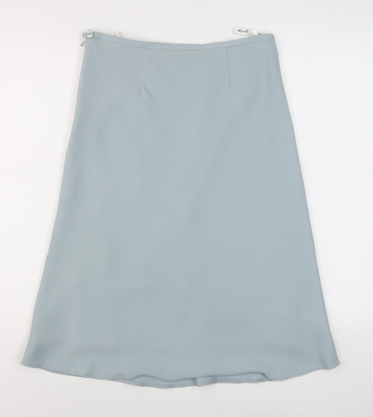 BHS Women's Blue A-Line Skirt Size 10