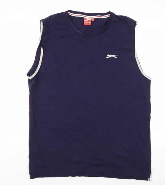 Mens UK Size 2XL Slazenger Blue Gym & Training Running & Jogging Tank