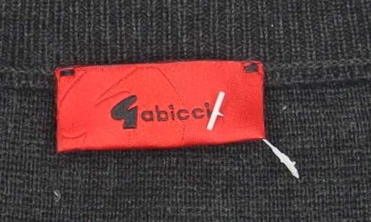 Gabicci Men's Black XL Wool Acrylic Geometric Pullover