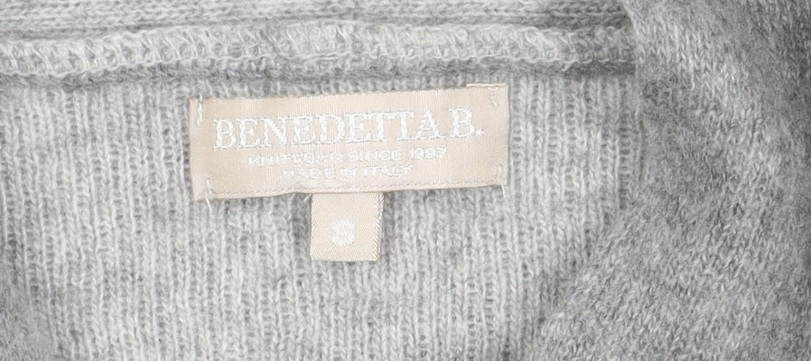 Womens UK Size S Benedetta B. Grey Cardigan Jumper
