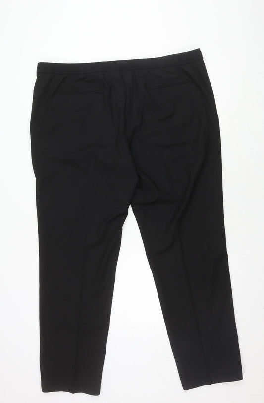 Autograph Men's Black Regular Trousers Size 44