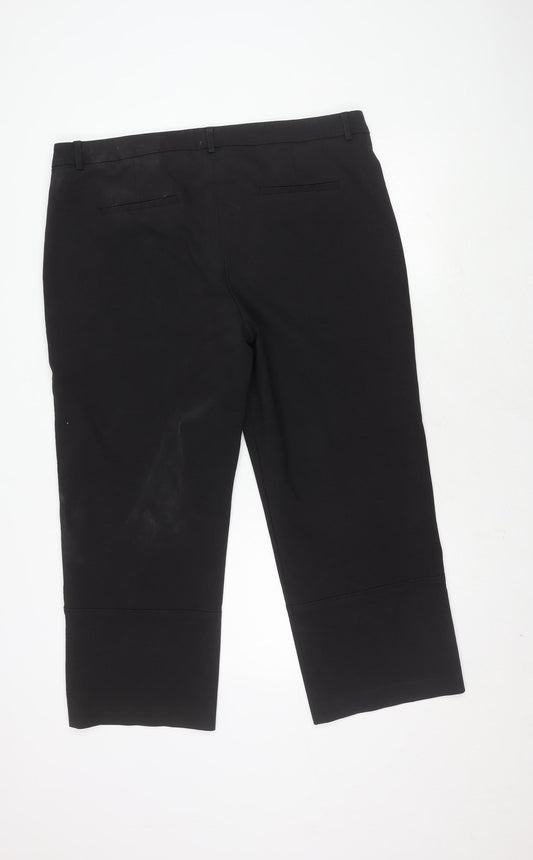 Womens UK Size 18 NEXT Regular Fit Black Trousers