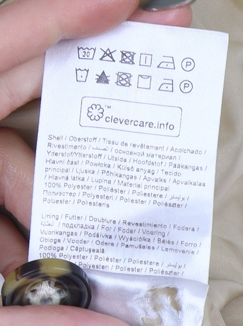 b.young Women's Beige Trench Coat Size 8