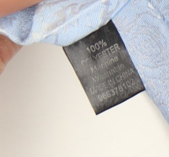 Moss London Men's Blue Floral Tie in Excellent Condition