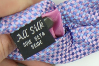 Mens Dehavilland Purple Geometric 100% Silk Tie