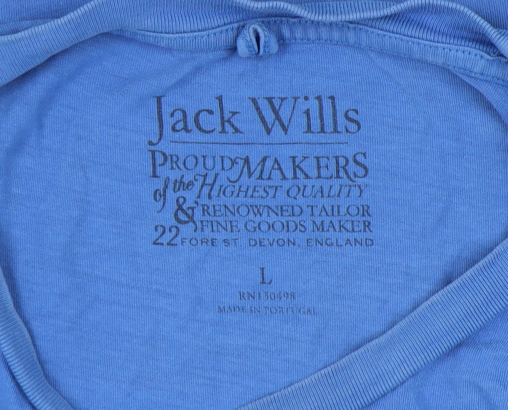 Jack Wills Men’s Blue Crew Neck T-Shirt - Size L