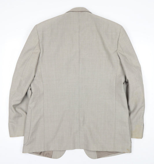 Mens UK Size 42 Gurteen Regular Beige Suit Jacket