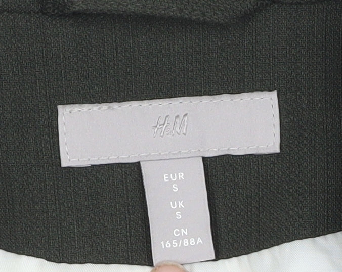 H&M Women's Green Blazer Size S - Elegant Workwear