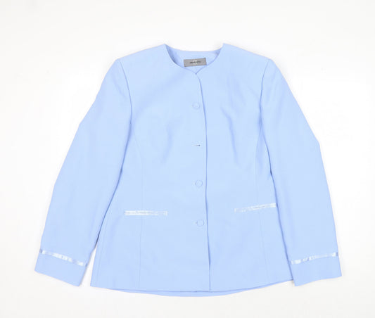 Womens UK Size 14 AMARANTO Blue Suit Jacket