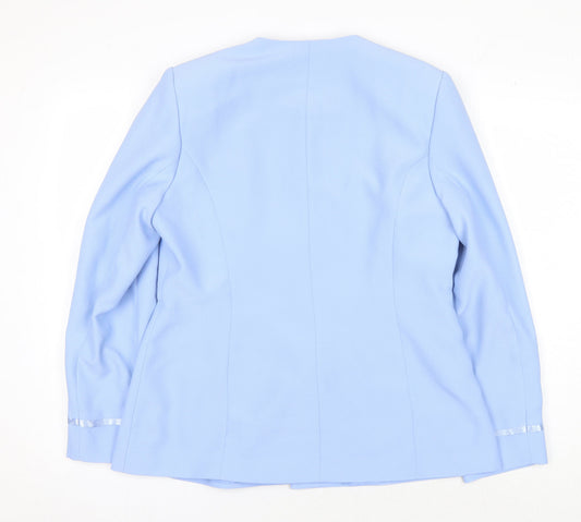 Womens UK Size 14 AMARANTO Blue Suit Jacket
