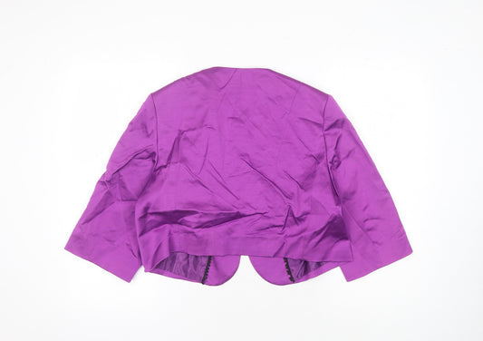 Marks and Spencer Women's Purple Blazer, Size 18, 3/4 Sleeve