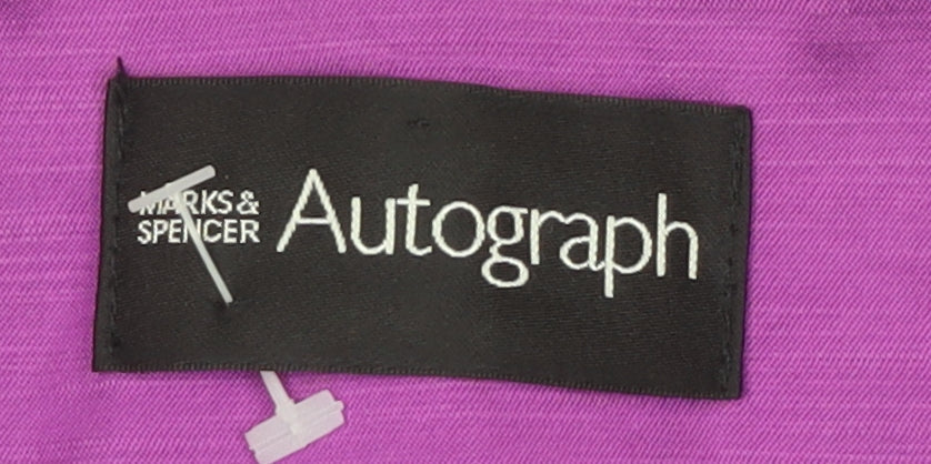 Marks and Spencer Women's Purple Blazer, Size 18, 3/4 Sleeve