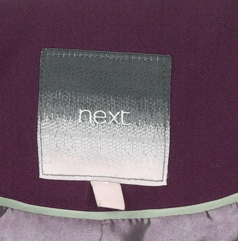 Next Women's Purple Suit Jacket, Size 16, Long Sleeve