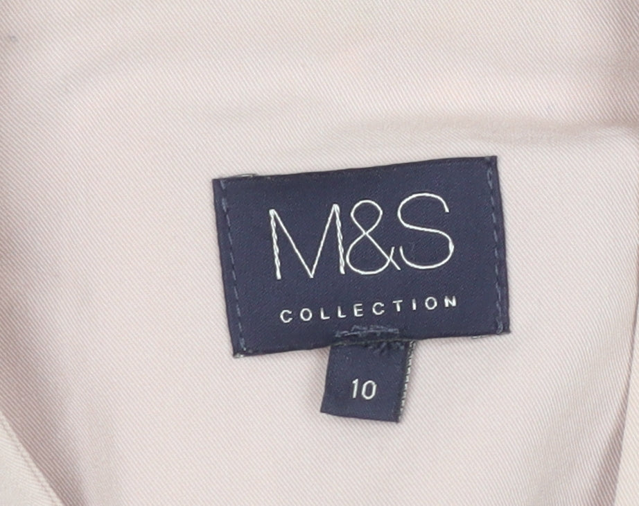 Marks and Spencer Women's Pink Blazer Size 10
