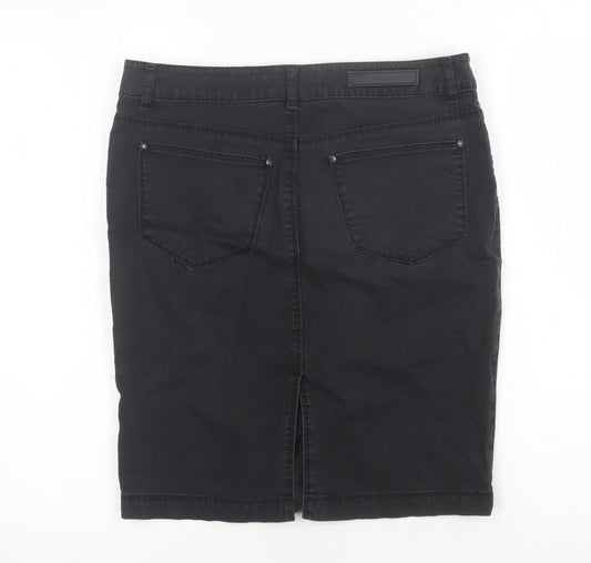 Womens UK Size 6 Zara Straight & Pencil Denim Skirt