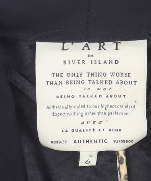 River Island Women's Blazer Black Size 6