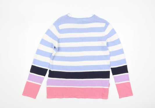 Womens UK Size S Isle Multicoloured Pullover Jumper