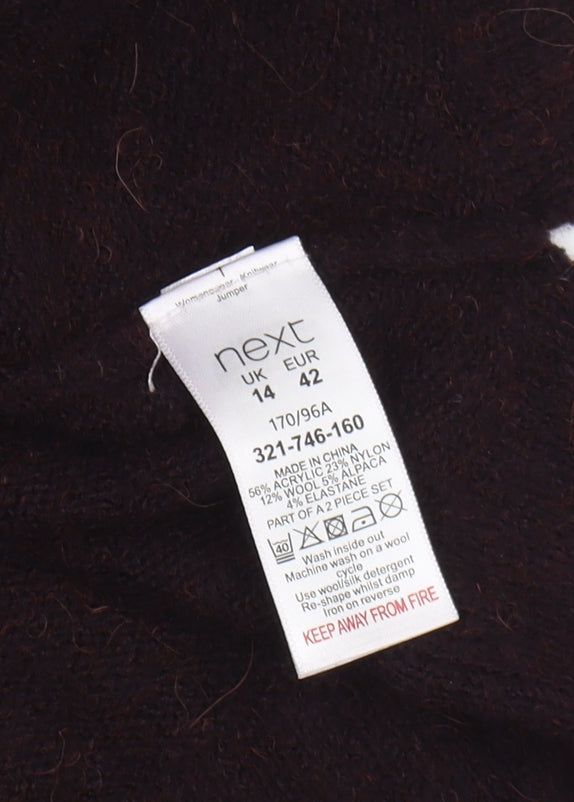 Womens UK Size 14 NEXT Black Pullover Jumper