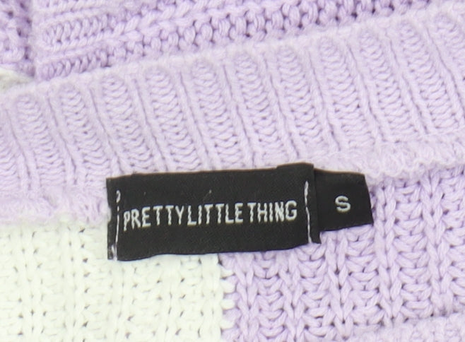 Womens UK Size S PRETTYLITTLETHING Multicoloured Pullover Jumper