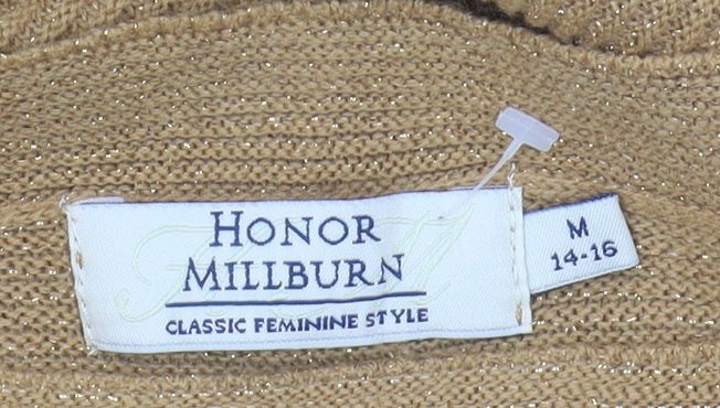 Womens UK Size M Honor Millburn Beige Pullover Jumper
