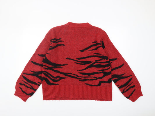 Womens UK Size M NEXT Red Pullover Jumper