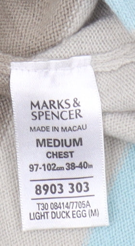 Marks and Spencer Men's Striped Pullover Jumper - Medium