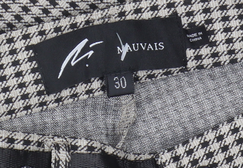 Mauvais Men's Multicoloured Houndstooth Trousers Size 30