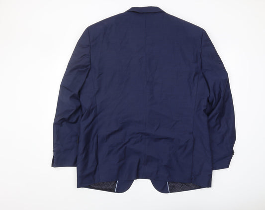 Mens UK Size 46 ROY ROBSON Regular Blue Suit Jacket