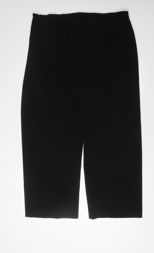 Womens UK Size 20 Eastex Black Trousers