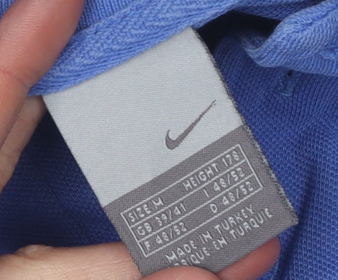 Nike Men's Blue Polo Shirt Medium Short Sleeve Casual