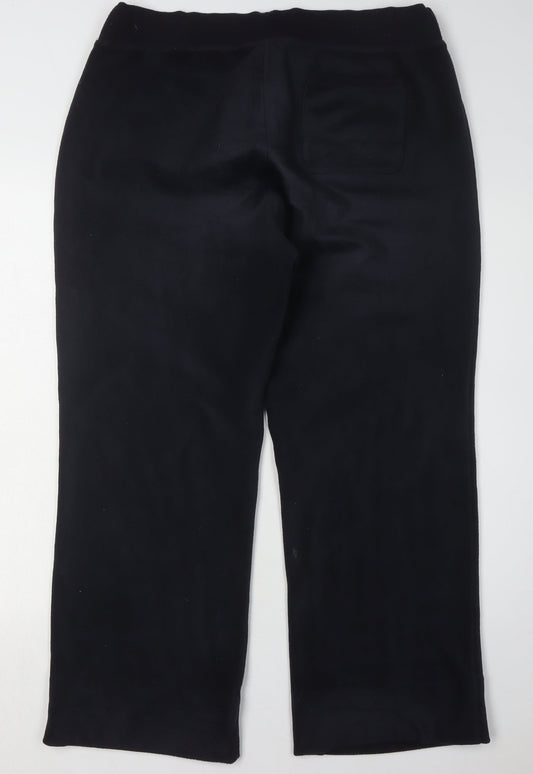 Lands' End Men's Black Sweatpants L – Casual Comfort
