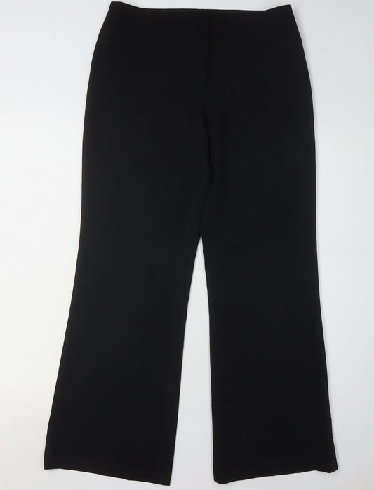 Womens UK Size 10 Dorothy Perkins Black Trousers